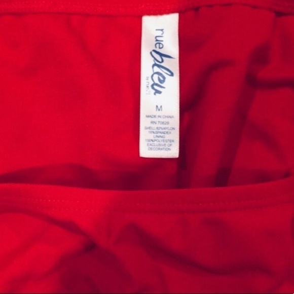 Rue21 Red Bikini Bottoms with Tassels NEW WITH TAGS - Picture 6 of 7